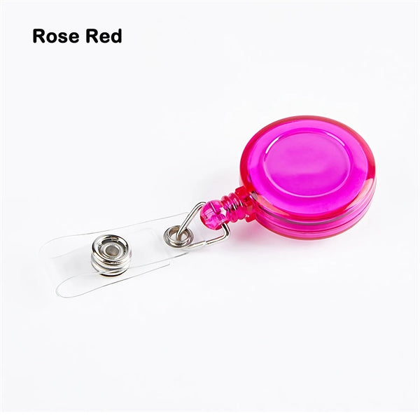 Colorful Retractable Badge Holder Reel with Metal Belt Clip