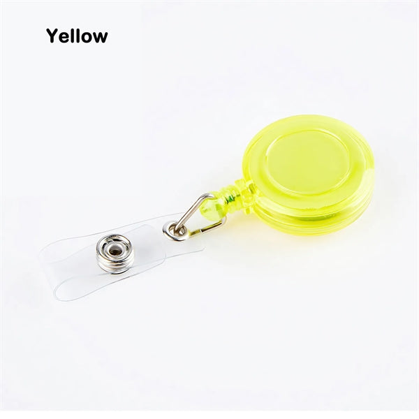 Colorful Retractable Badge Holder Reel with Metal Belt Clip