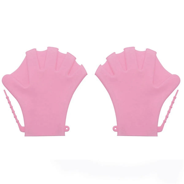 Silicone Finger Webbed Swim Training Gloves