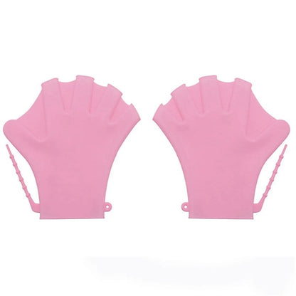 Silicone Finger Webbed Swim Training Gloves