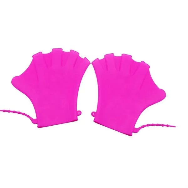 Silicone Finger Webbed Swim Training Gloves