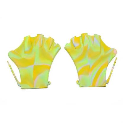 Silicone Finger Webbed Swim Training Gloves