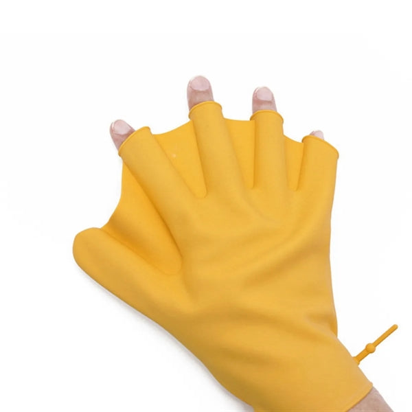 Silicone Finger Webbed Swim Training Gloves