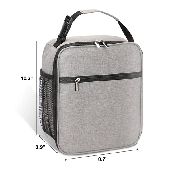 Small Portable Oxford Cloth Insulated Lunch Bag With Buckle