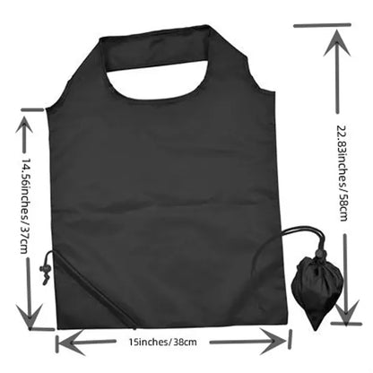 190T Polyester Fabric Triangle Drawstring Folding Tote Bag