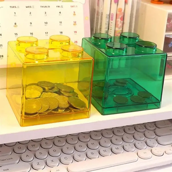 Coin Bank For Building Blocks