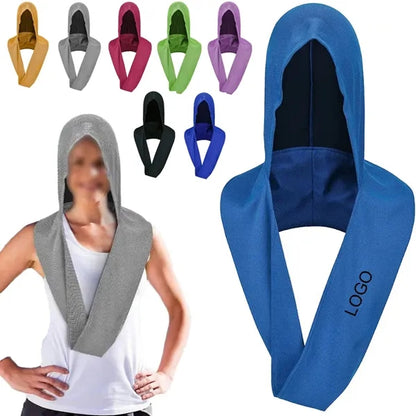 Outdoor Quick Dry Cooling Hoodie Towel