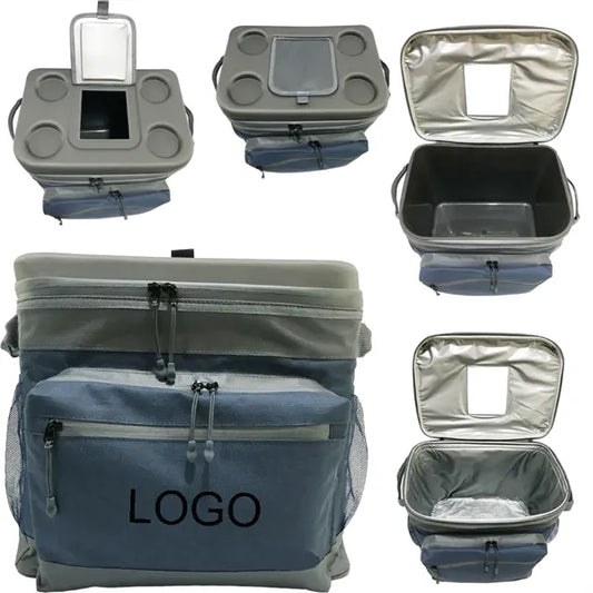 24 Cans 600D Oxford Cloth Traveling Insulated Cooler Bag