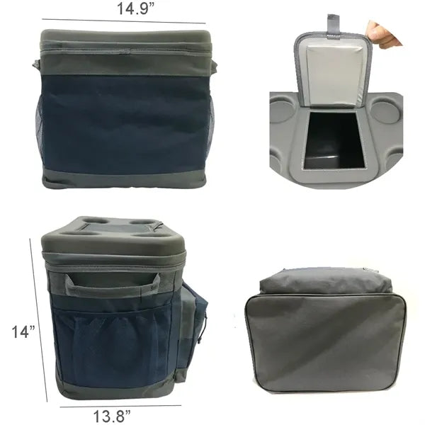 24 Cans 600D Oxford Cloth Traveling Insulated Cooler Bag