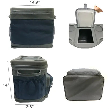 24 Cans 600D Oxford Cloth Traveling Insulated Cooler Bag