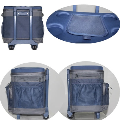 24 Can Beer Oxford Cloth Insulated Rolling Cooler Bag