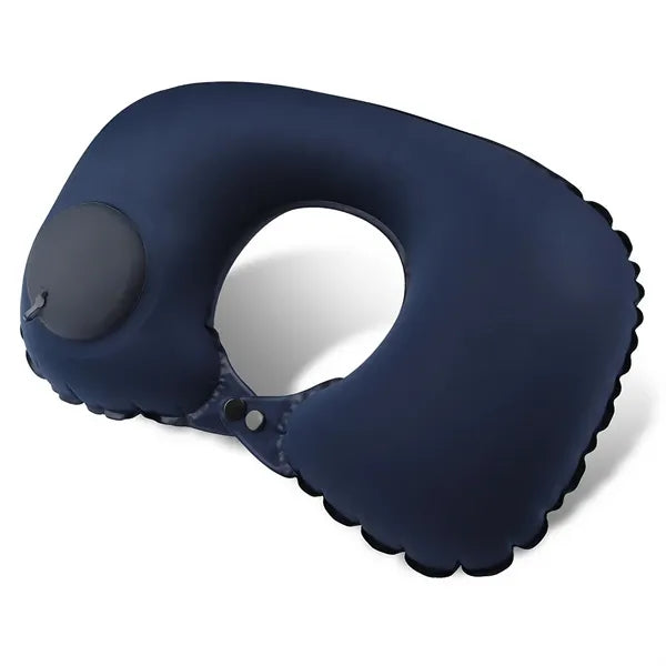 Ultra Soft Inflatable U-Shaped Travel Pillow