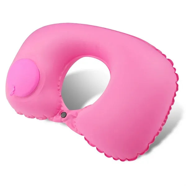 Ultra Soft Inflatable U-Shaped Travel Pillow