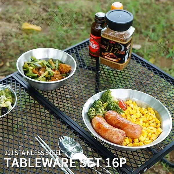 16-Piece Camping Cookware Set
