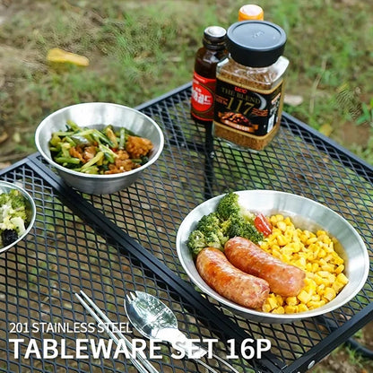 16-Piece Camping Cookware Set