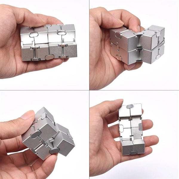 Aluminum Alloy Infinity Cube Fidget Toy