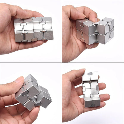 Aluminum Alloy Infinity Cube Fidget Toy