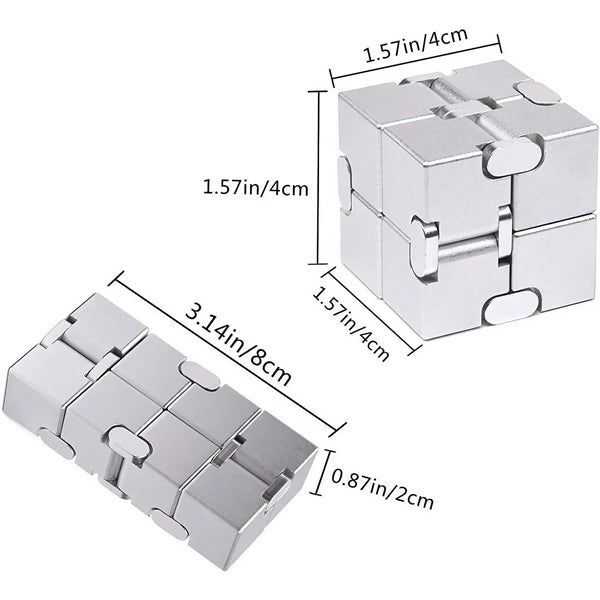 Aluminum Alloy Infinity Cube Fidget Toy