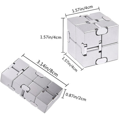 Aluminum Alloy Infinity Cube Fidget Toy