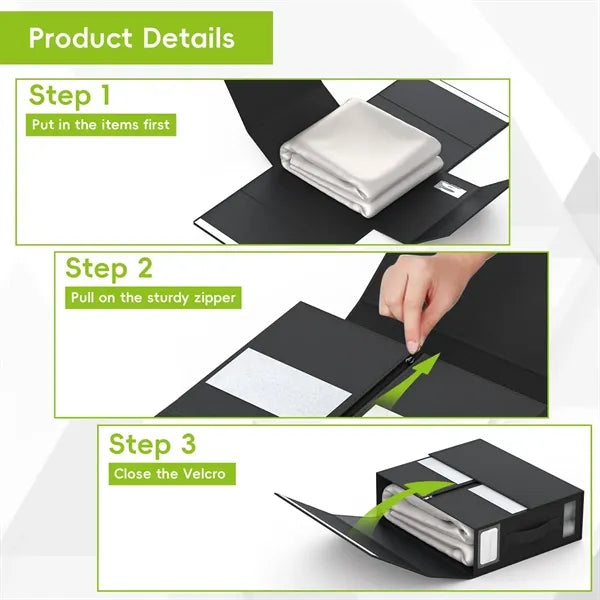 Foldable Bed Sheet Organizers Cube with Window
