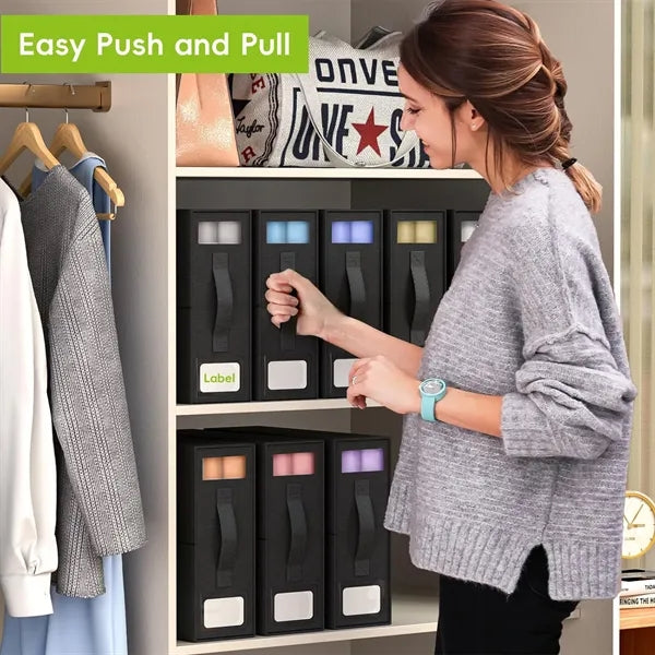 Foldable Bed Sheet Organizers Cube with Window