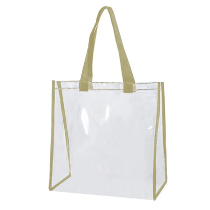 PVC Transparent Tote Bag Clear Carry Handbag.