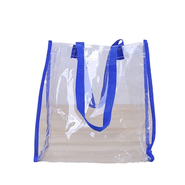 PVC Transparent Tote Bag Clear Carry Handbag.
