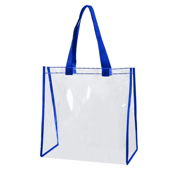 PVC Transparent Tote Bag Clear Carry Handbag.