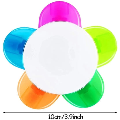5 Colors Petal Fluorescent Highlighter Pens