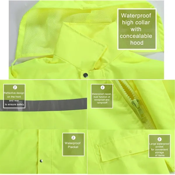 Reflective Raincoat Suit