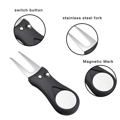 Foldable Divot Tool Golf Pitch Repairer