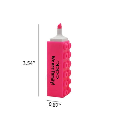 School Office Cute Bricks Highlighter Fluorescent Pen