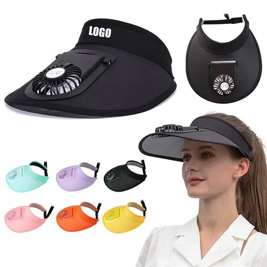 Sun Visors Hat With Fan