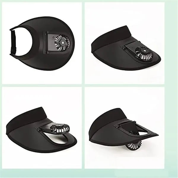 Sun Visors Hat With Fan
