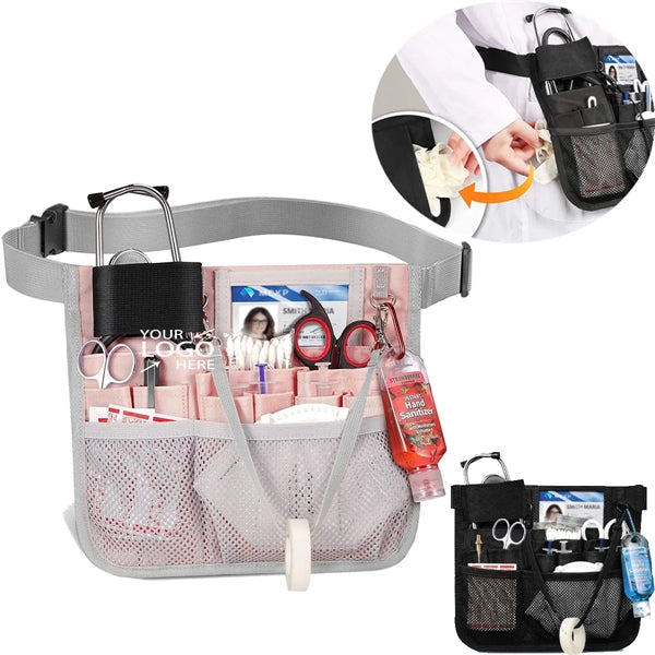 Multi Compartment Nursing Organizer Belt Stethoscope Holder