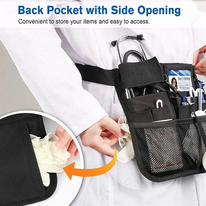 Multi Compartment Nursing Organizer Belt Stethoscope Holder
