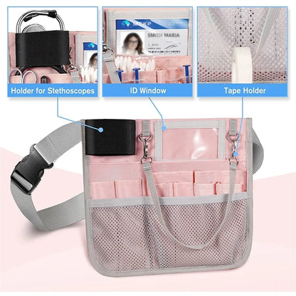Multi Compartment Nursing Organizer Belt Stethoscope Holder