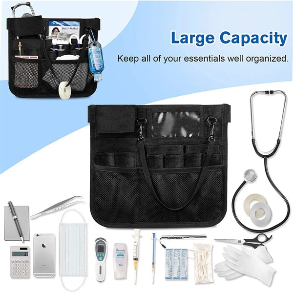 Multi Compartment Nursing Organizer Belt Stethoscope Holder