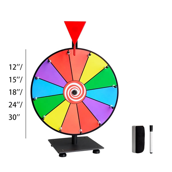 Spinning Prize Editable Wheel w/ Dry Erase Marker & Eraser