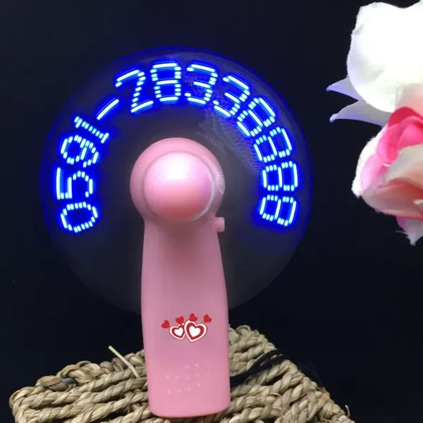 Led Fan Programmable Message
