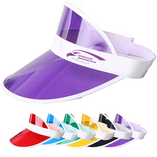 Casino Style Cap Visor Clear Sun Beach Hat