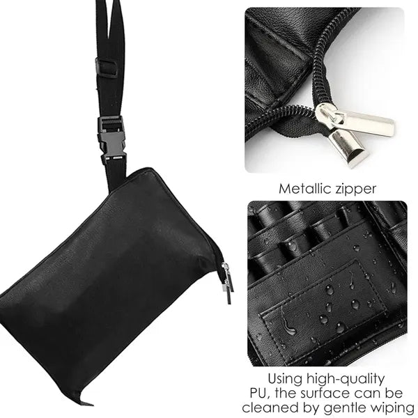 PU Makeup Brush Belt Bag
