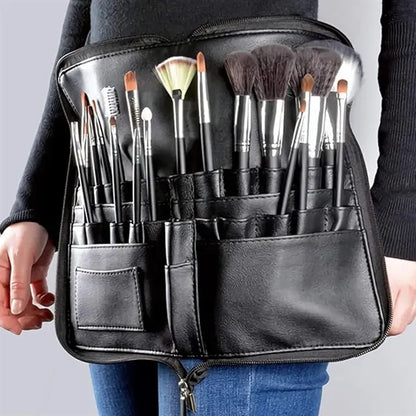 PU Makeup Brush Belt Bag