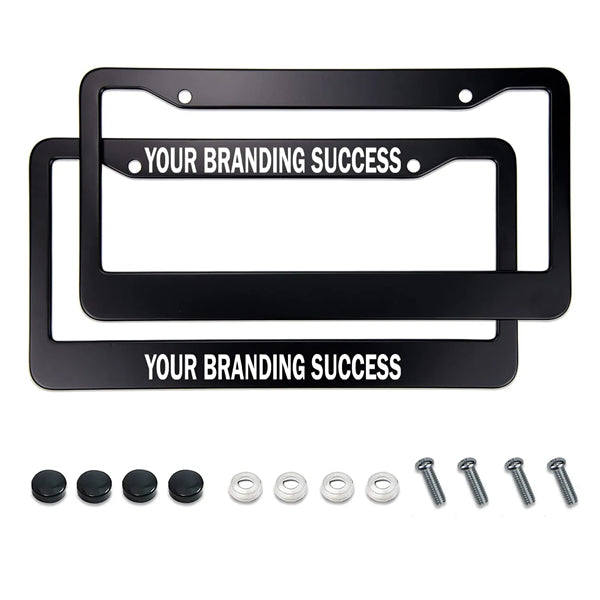 Premium Matte Black License Plate Frames