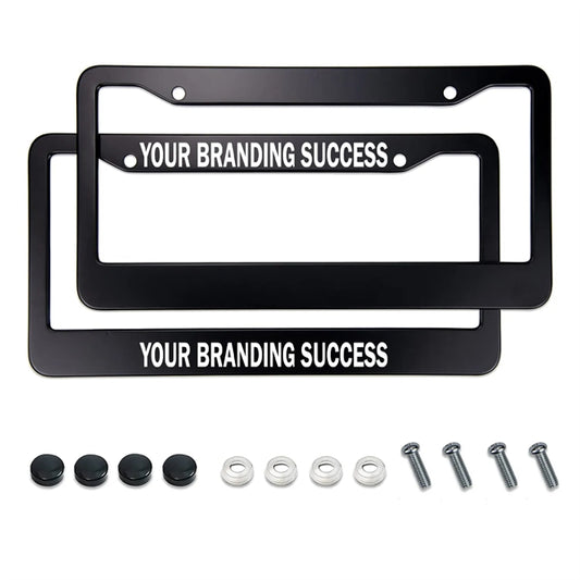 Premium Matte Black License Plate Frames