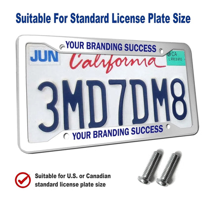 Solid Rust-Proof Aluminum License Plate Holder