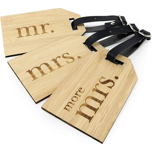 Wood Luggage Tags