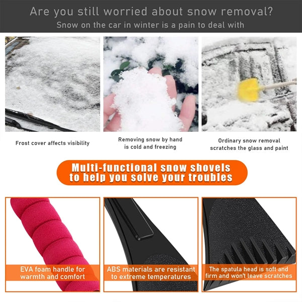 Scratch-Free Ice Scraper for Car Windshield
