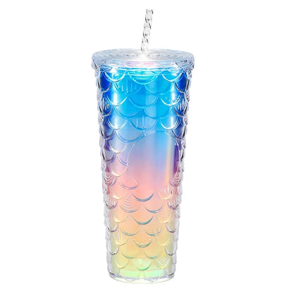 Gradient Double Layer Large Fish Scale Cup