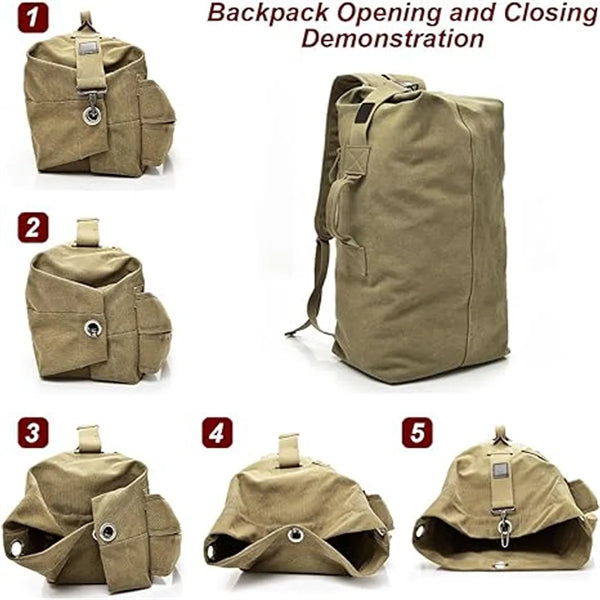 Canvas Duffle Backpack
